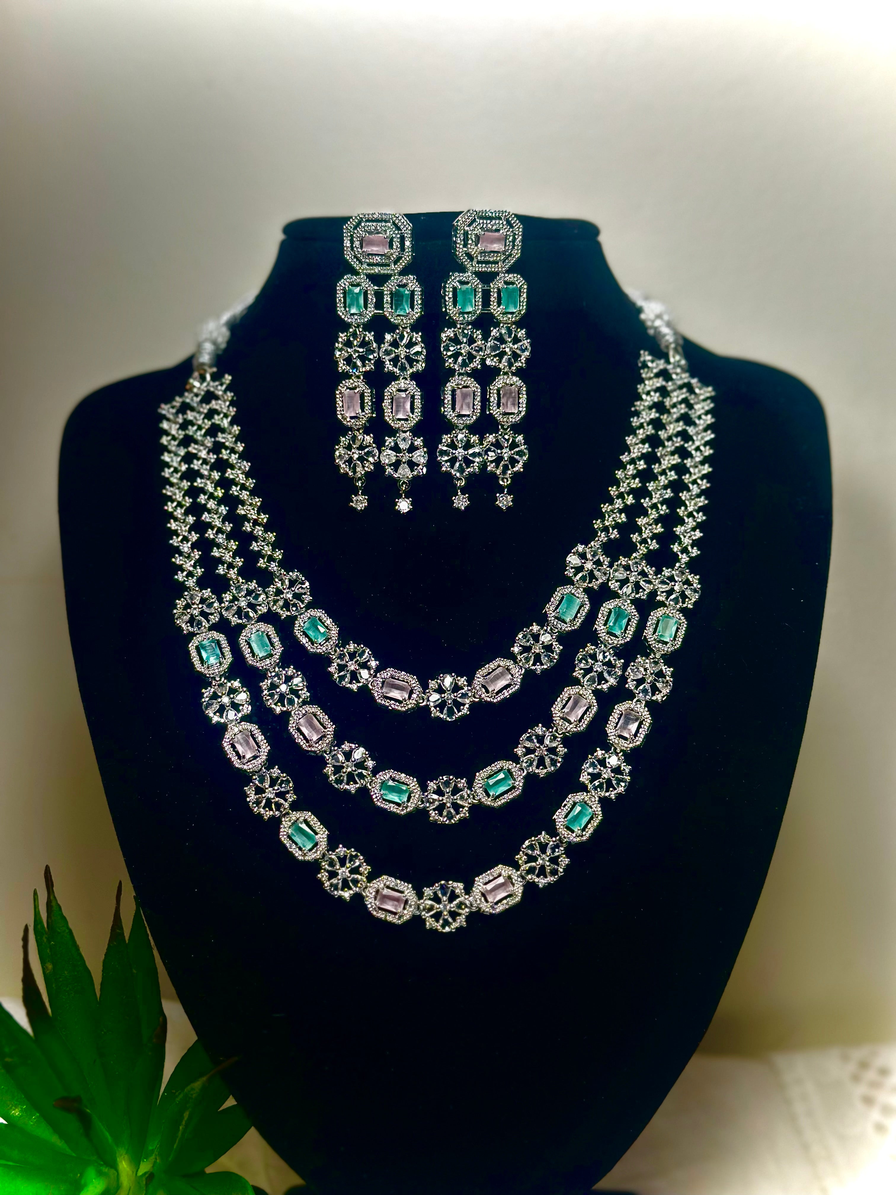 Janvi Antique Flower Garland Choker Set