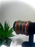 The Maya Multi-Colour Festive Bangle Set