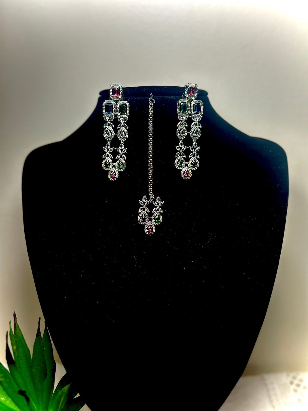 Sitara Midnight Blue Velvet Kundan Set