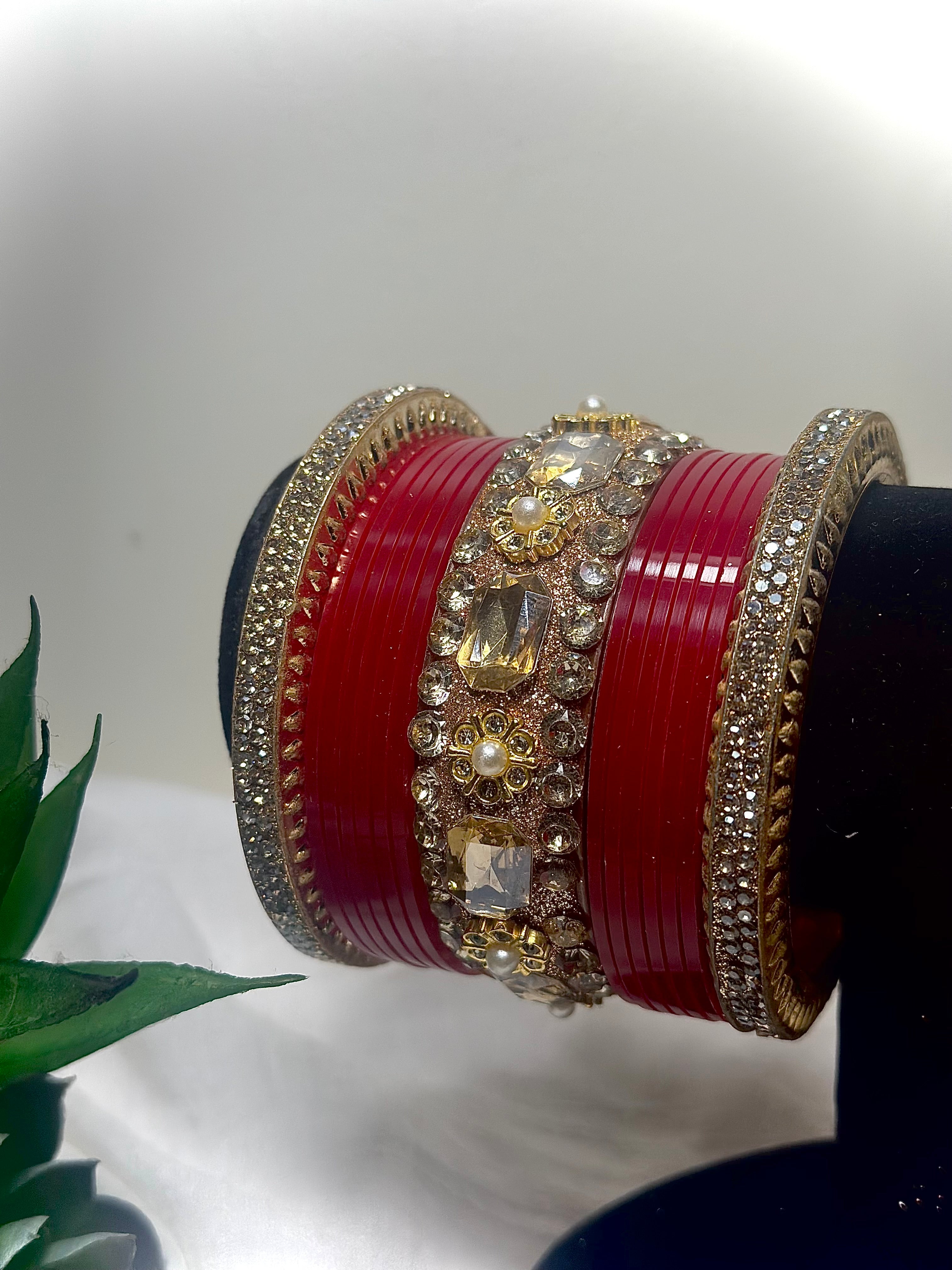 The Siya Royal Crimson Bridal Chura