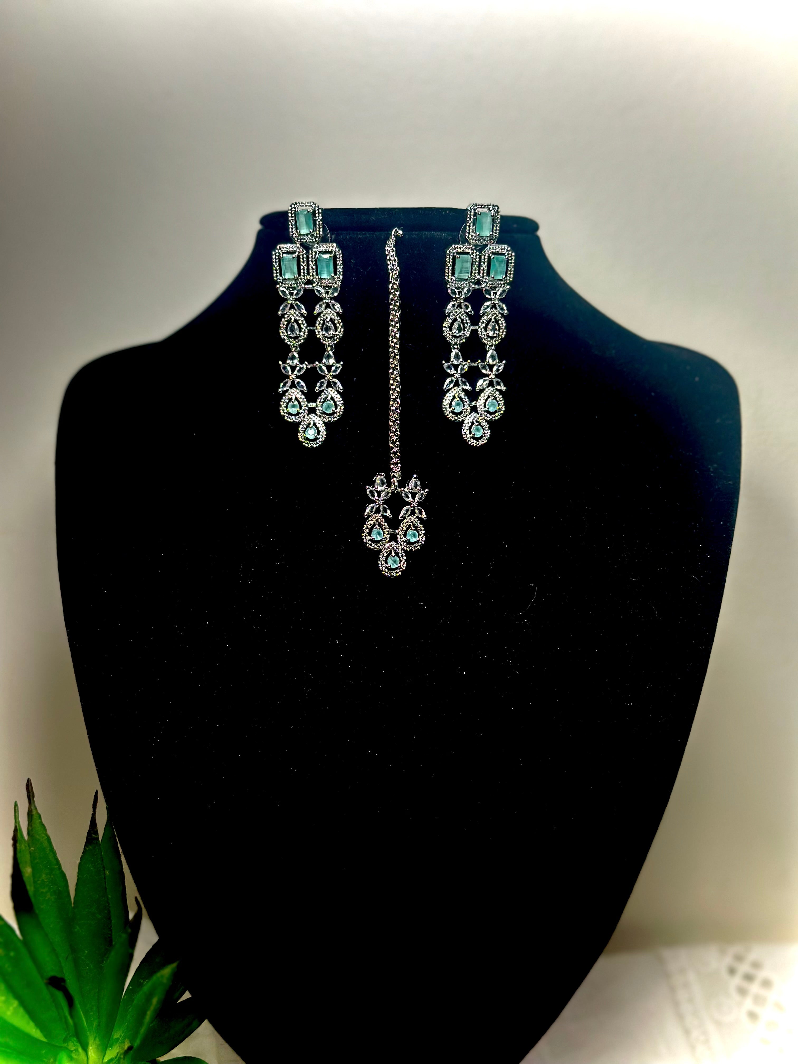 Sitara Midnight Teal Kundan Set