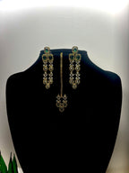 Radha Golden Green Kundan Choker Set
