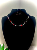 Crimson Velvet Empress Choker Set