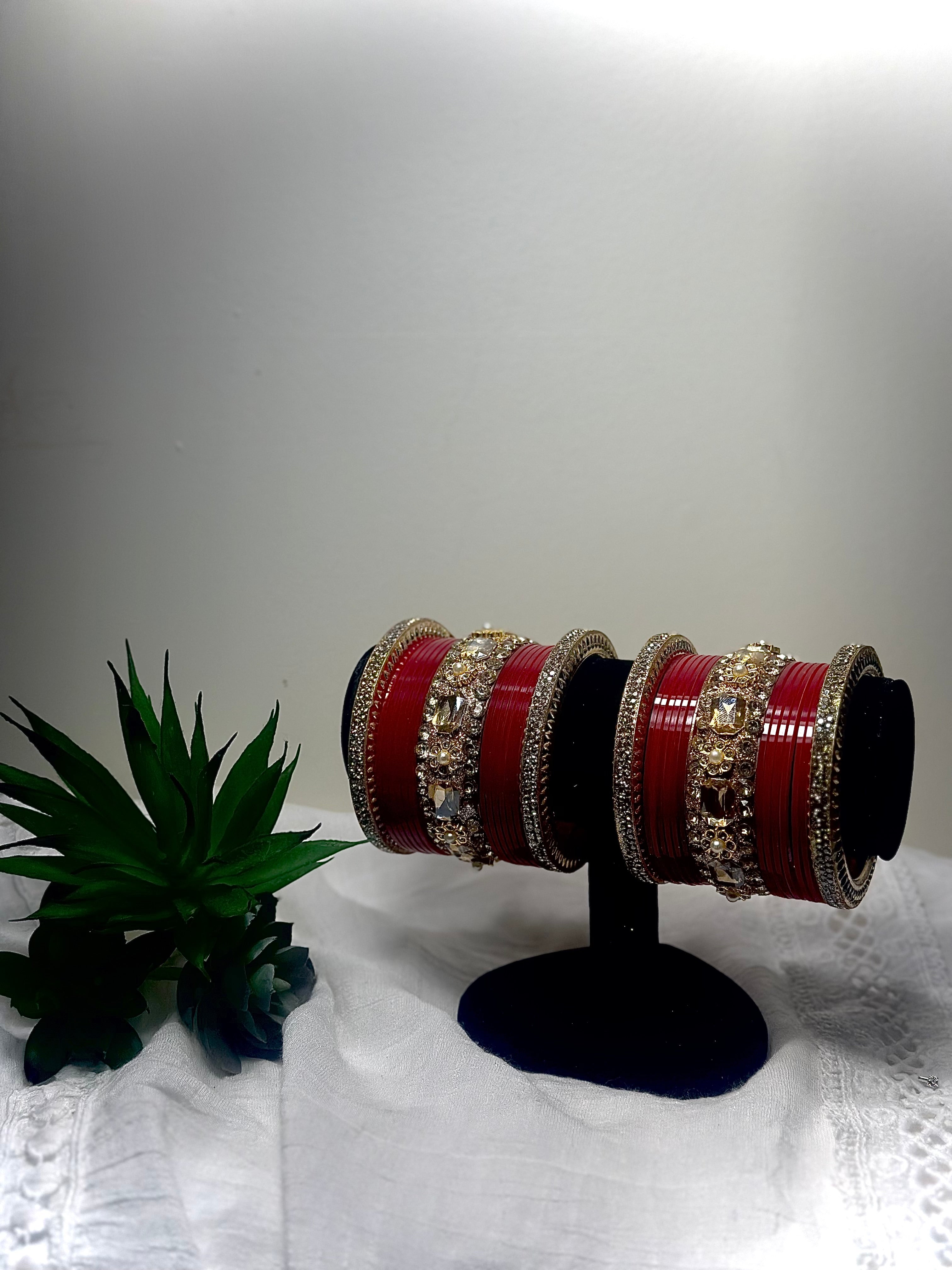 The Siya Royal Crimson Bridal Chura