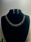 Navratna Splendour Multicolour Crystal Necklace Set