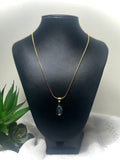 Marina Teardrop Crystal Snake Chain Necklace
