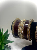 The Tara Regal Maroon Pearl Chura