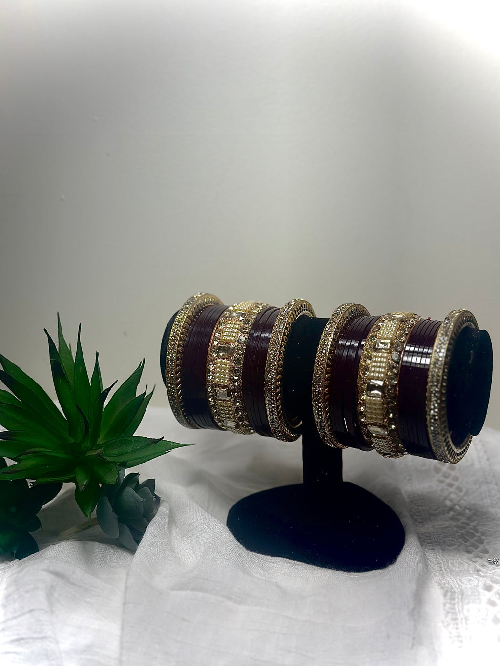 The Tara Regal Maroon Pearl Chura