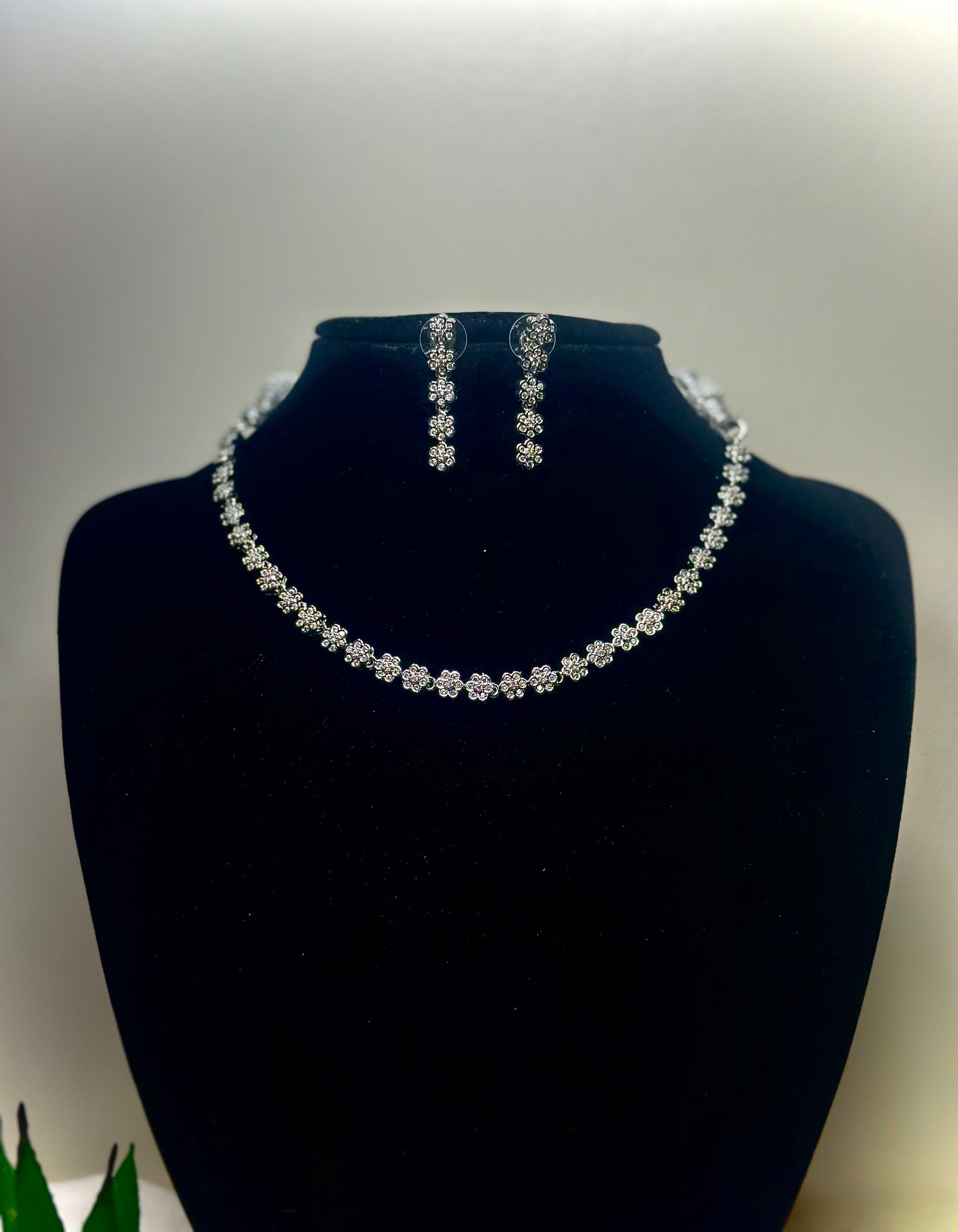 Shimmering Meadow Blossom Choker Set