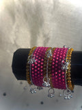The Pink Chinar Petal Kids Kashmiri bangles