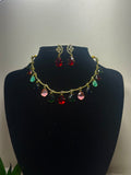 Multicolour Station Necklace Set