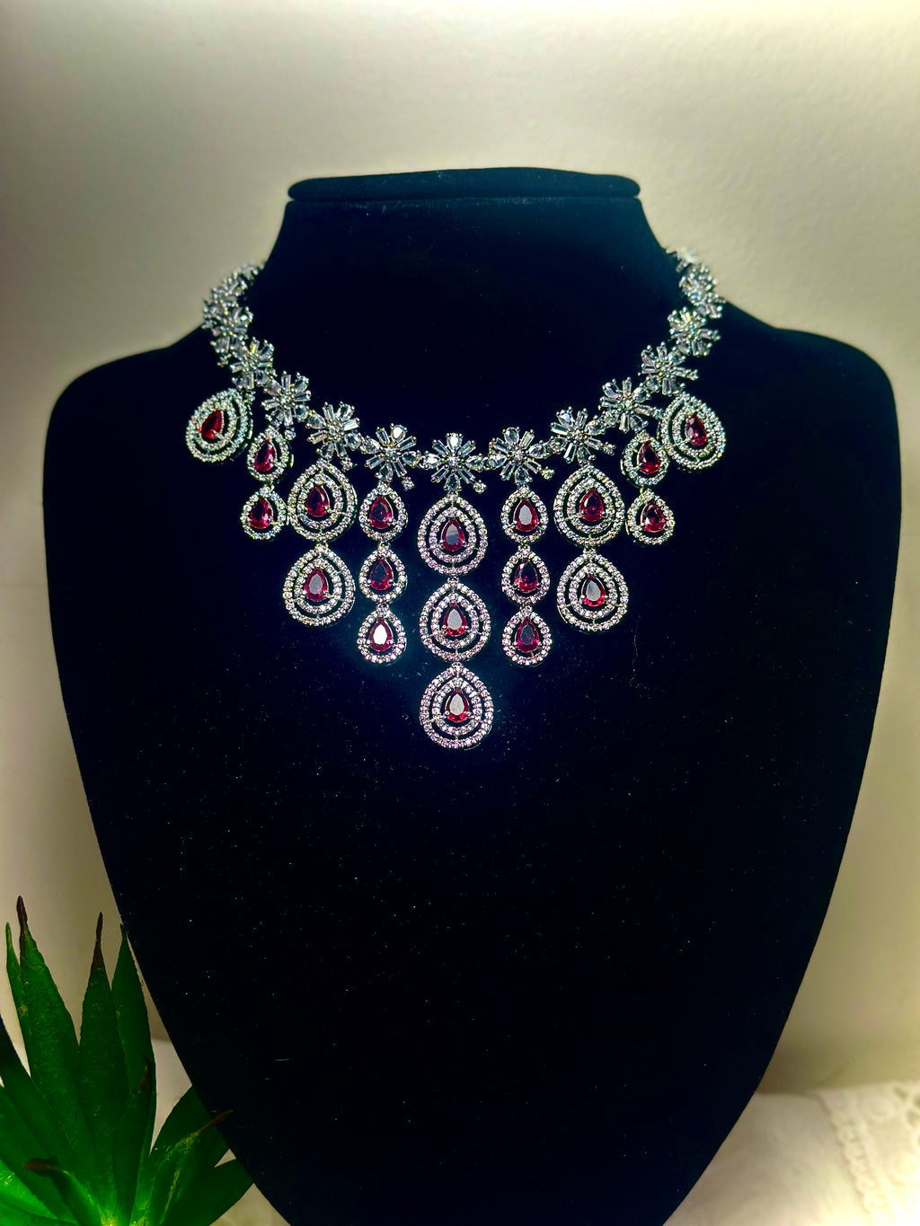 Sia Royal Kundan and Emerald Chandbali Set