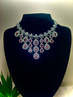 Sia Royal Kundan and Emerald Chandbali Set