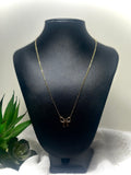 Ivy Dainty Open Bow Necklace