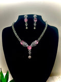 Hansika Blush Pink Kundan and Pearl Crescent Set