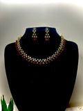 Myra Emerald Floral Medallion Necklace Set