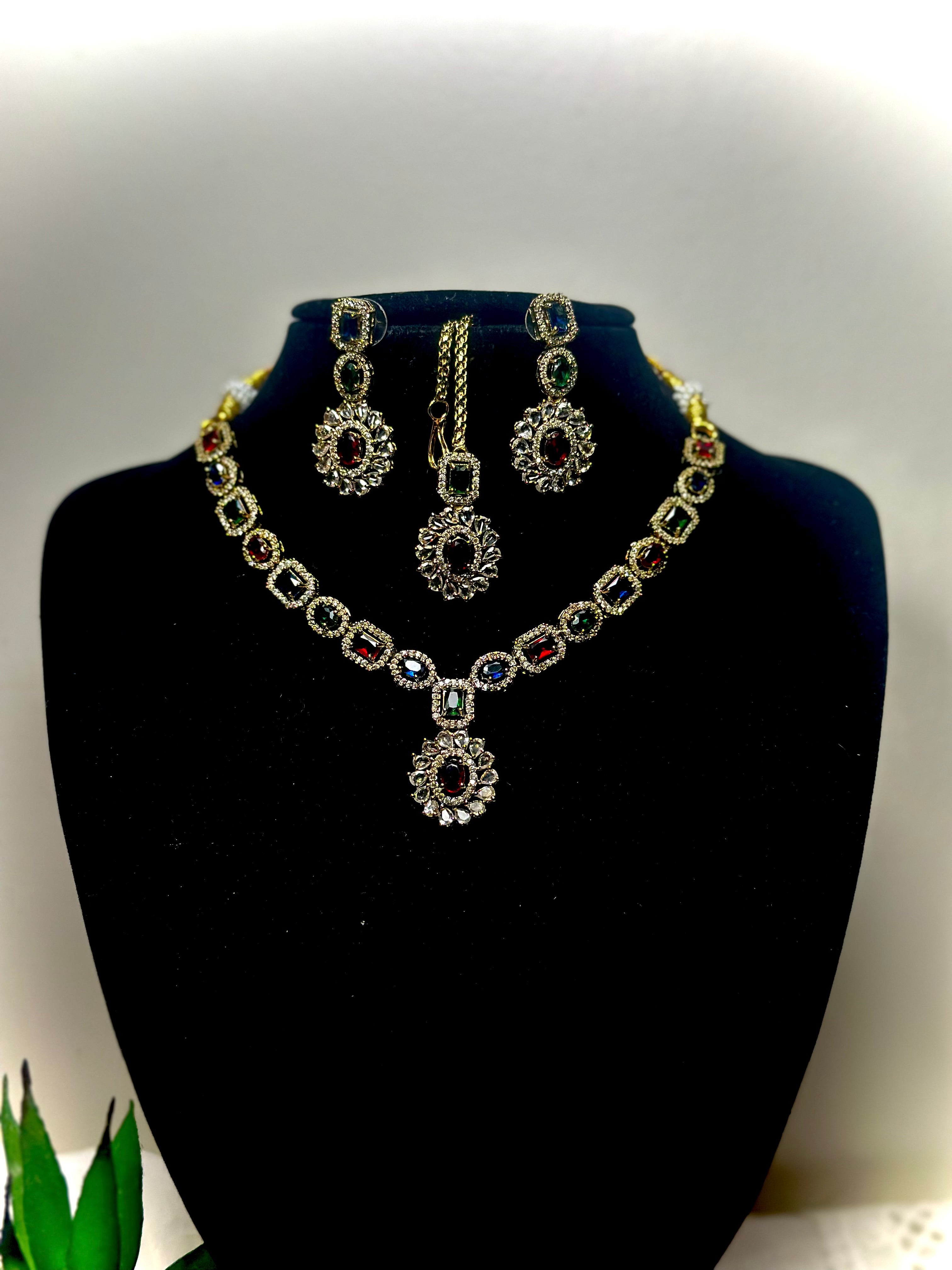 Kiara Elegant Pearl and Kundan Choker Set