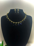 Royal Sapphire Twilight Teardrop Necklace Set
