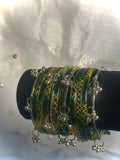 Greenyelloish Kashmiri Bangles