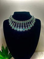 Sitara Midnight Teal Kundan Set