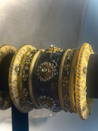 The Kavya Ivory and Jet Statement Chura