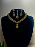 Maharani Gilded Pearlescent Teardrop Jewellery Set