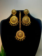 Rajkumari Scalloped Filigree Bridal Choker Set