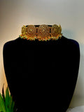 Pastel Bead Heritage Medallion Choker Set